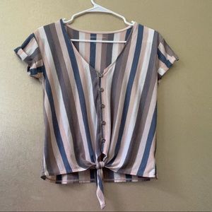 Button up striped shirt